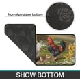 thumbnail image 5 of Rooster Kitchen Rug Decor 2 Pieces Set Farmhouse Style Kitchen Mat Washable Runner Rug Chicken Sunflower Decoration Indoor Floor Mat 17" x 47" + 17" x 30", 5 of 6