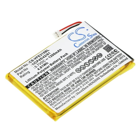 Replacement Battery for Verifone e315 e315M e335 e335M IPAY E315 IPAY E335 PN:1ICP45/42/61 BPK087-300 BPK087-300-01-A 1300mAh