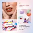 thumbnail image 2 of KISSIO 8 Colors Lipstick Set, Waterproof Long Lasting Mini Lipstick,Matte Lipstick,Mini Lipstick Set,Cruelty Free,1.27 oz, 2 of 7