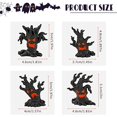 thumbnail image 4 of 4pcs Tree Stump Ghost Figurines Garden Miniatures, Spooky Halloween Resin Ghost Statue Ornament for Porch Patio Backyard Yard Home Shelf Decor Accent, 4 of 12