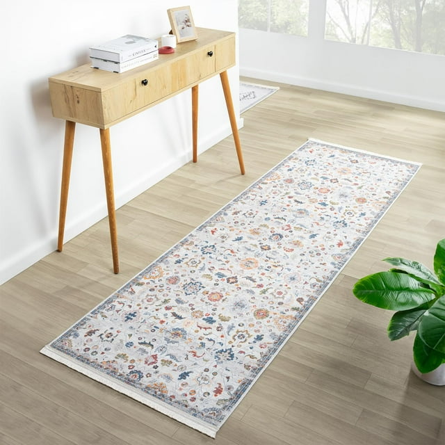 BY COCOON 2'x10' Runner Rug| Carpet Runner Kitchen Rug Kitchen Runner Washable Rug Entryway Rugs Hallway Runner Runners Rugs for Hallway Non Slip Kitchen Carpet (80 Cm x 305 Cm)