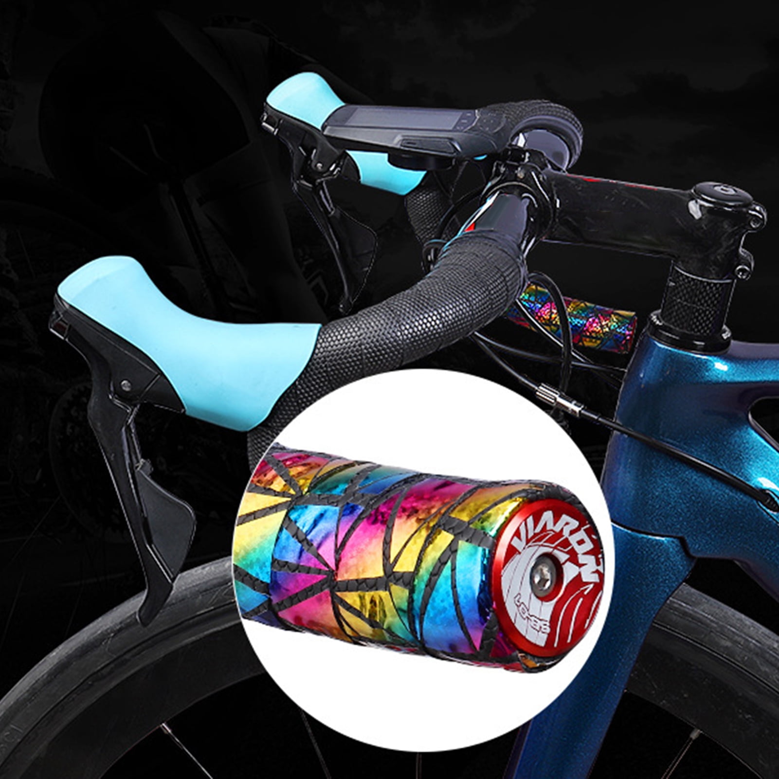 Travelwnat Extra Long Gel Bicycle Handlebar Bar Tape Wrap for Road