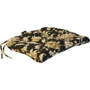 Jordan Manufacturing Floral Outdoor Wrought Iron Seat Cushion, Multiple Patterns