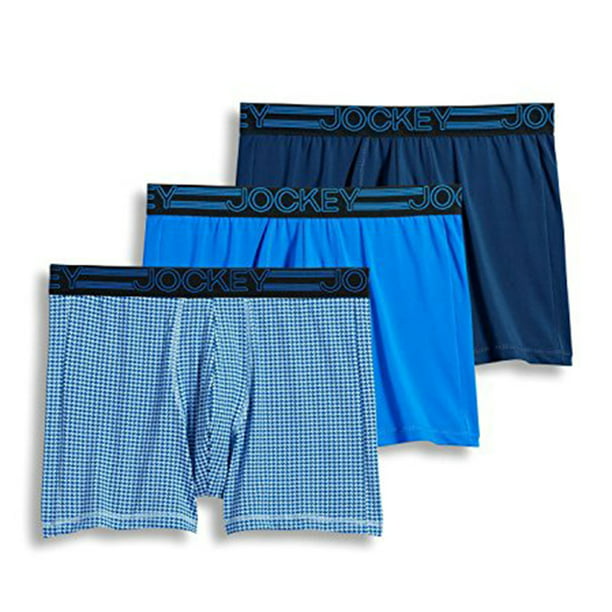 Jockey - Jockey Men's Underwear Active Microfiber Boxer Brief - 3 Pack ...