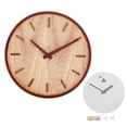 thumbnail image 2 of Reloj de pared, reloj de pared de madera, reloj de pared de madera silencioso, reloj de pared de madera, funcionalidad versátil, 2 of 12