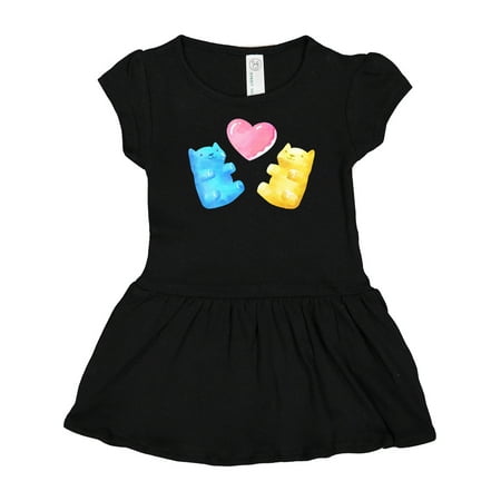 

Inktastic Cute Gummy Bears and Heart Girls Baby Dress