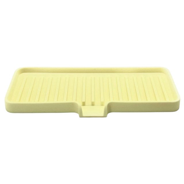 Jabonera y soporte para esponjas Happitasa, silicona, color amarillo pálido
