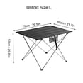 thumbnail image 3 of Camping Table, Portable Folding Camping Table, Aluminum Alloy Table Foldable Desk Table Outdoor Camping[L], 3 of 9