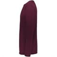 thumbnail image 3 of Augusta Sportswear B25734538 Super Soft-Spun Polyester Long Sleeve T-Shirt, Maroon - 3XL, 3 of 5