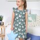 thumbnail image 4 of Balery Funny Chicken Camisón de princesa para niñas, pijama de algodón con mangas abullonadas, suave y bonito.-Medium, 4 of 6
