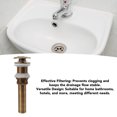 thumbnail image 4 of Tapón de Drenaje Emergente de Cobre, Desagüe de Fregadero de Latón de Diseño Europa Vintage Antiguo Con Dreneze Rápido, Fácil Instalación para Lavabo de Baño, 4 of 7