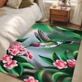 thumbnail image 4 of Bird Floral Area Rugs 4x6 ft Hummingbird Spring Decorative Green Background Washable Rug Non Slip Indoor Carpet Absorbent Floor Mat for Living Room Bedroom Dining Room, 4 of 9