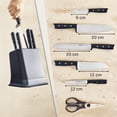 thumbnail image 2 of Juego de 6 Cuchillos con Bloque Afilador T-fal EverSharp Pro de Acero Inoxidable K297S744, 2 of 9