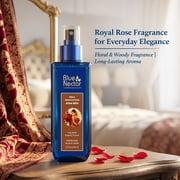 Blue Nectar Maharani Rose Attar Mist with Cumin & Sandalwood | Long-Lasting Perfume Mist for Women | Floral Essence | Travel-Friendly Body Mist Spray (3.38 Fl Oz)