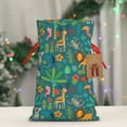 thumbnail image 5 of Pofeuu Jungle Animals Print Burlap Bags with Drawstrings Drawstring Gift Bags Pouch Bag for Thankgiving Birthday Party Gift Wrapping Treats and Party Favors-Medium, 5 of 9