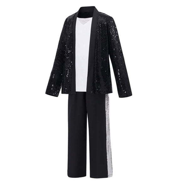 Kids Fall Clothes for Boys Dance Star 𝐂ostume for Kids 80s 90s Pop Stage 𝐂osplay Party Role Play 3-12 Years