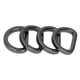 thumbnail image 4 of 10 Uds anillos en D fiables duraderos brillantes cómodos pequeños y compactos hebillas decorativas para bolsas para manualidades DIY, 4 of 8