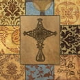 thumbnail image 2 of Williams, Todd 20x20 Gold Ornate Wood Framed with Double Matting Museum Art Print Titled - Patchwork Cross I, 2 of 4