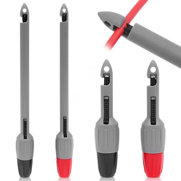 4Pcs Wire Piercing Probe Stainless Steel Insulation Piercing Clip Set for Multimeter Voltage Testing Automobile Electrician