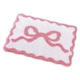 thumbnail image 4 of Alfombra de baño área de baño alfombra alfombra de inodoro absorbente absorbente de lavado suave alfombra de la alfombra de la alfombra del piso de la rosa, 4 of 8