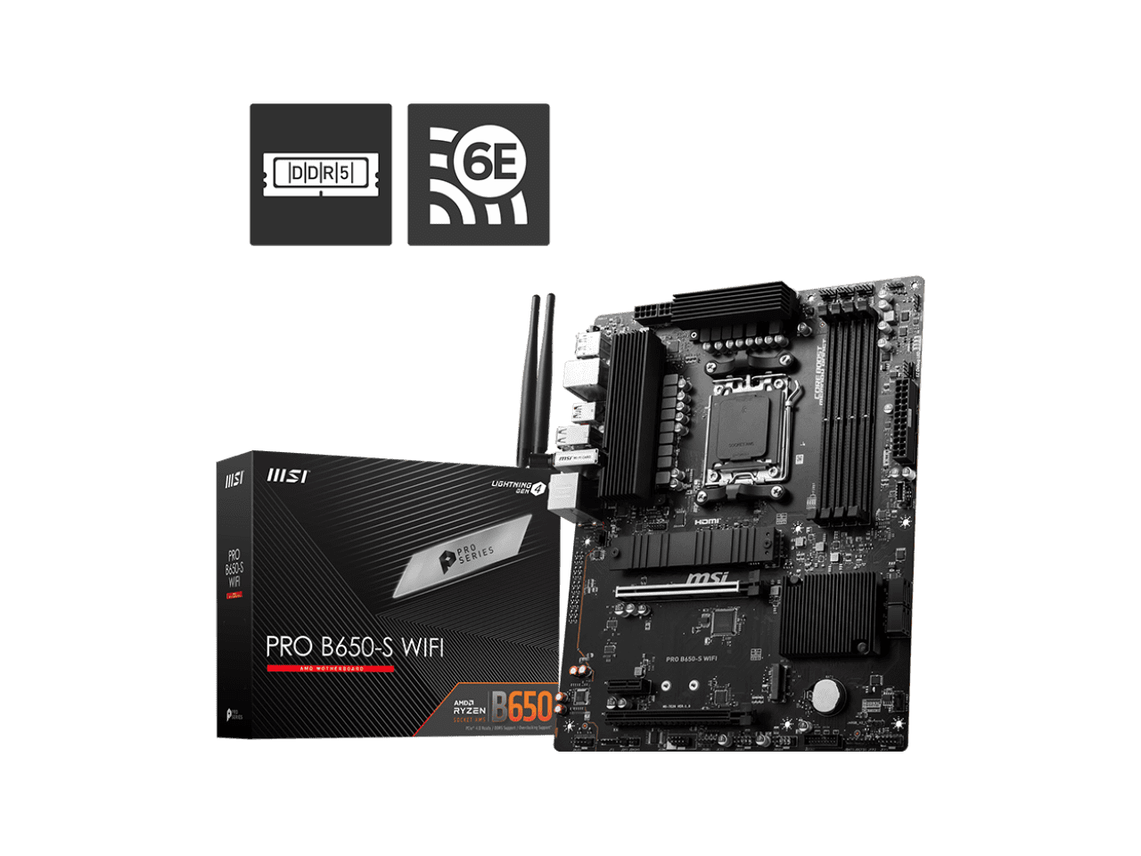 ほぼ新品 MSI PRO B650-S WIFI マザーボード AMD AM5 MSI, Motherboard, PRO B650-S WIFI, Socket AM5 DDR5 ATX - Walmart.com