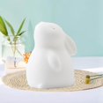 thumbnail image 2 of tredstone Ceramic Rabbit Statue Bunny Animal Model Tiny Adorn for Wedding Party Decor 3.8cmx4.2cmx4.8cm, 2 of 7