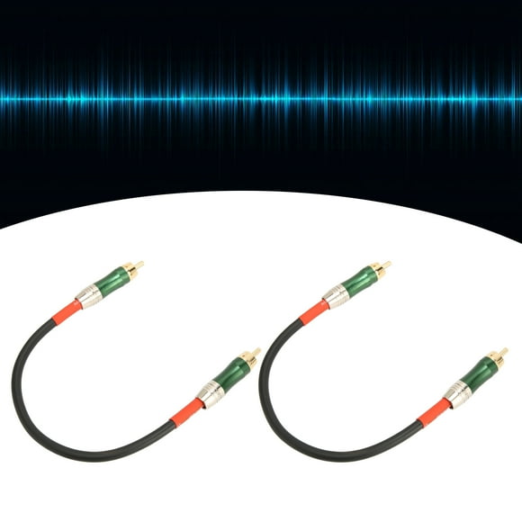 Cable RCA NikouMX 2 piezas Cable adaptador profesional RCA a RCA Construcción robusta