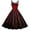 Red, variant on Huanglei Women's Pumpkin Head Bat Print Camisole Dress