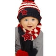 thumbnail image 5 of Little Kids Knitted Winter Beanie Hat and Scarf Set, 6 Months Baby to Toddlers, 5 of 7