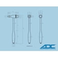thumbnail image 2 of ADC 3694BK Tromner Marteau pour Réflexes Neurologiques avec Brosse Intégrée, Noir et Chrome, 2 of 4