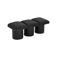 thumbnail image 5 of Meridian Furniture Pavilion Black Boucle Fabric Bench, 5 of 7
