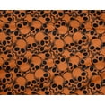 thumbnail image 4 of oneOone Polyester Lycra Orange Fabric Skull Sewing Craft Projects Fabric Prints By Yard 56 Inch Wide, 4 of 4