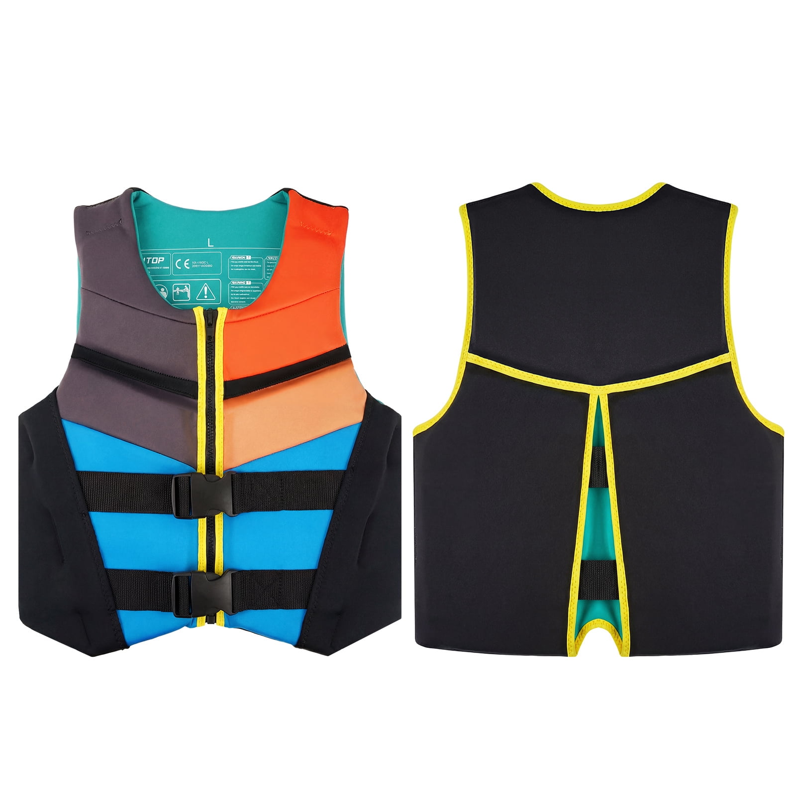 Swim Vest Life Jacket Youth,Adjustable Flotation Buoyancy Swimsuit Trainer Vests,Swimming Aid Jacket,Kayaking Fishing Sailing Watersports,Fit for 50-125 lbs
