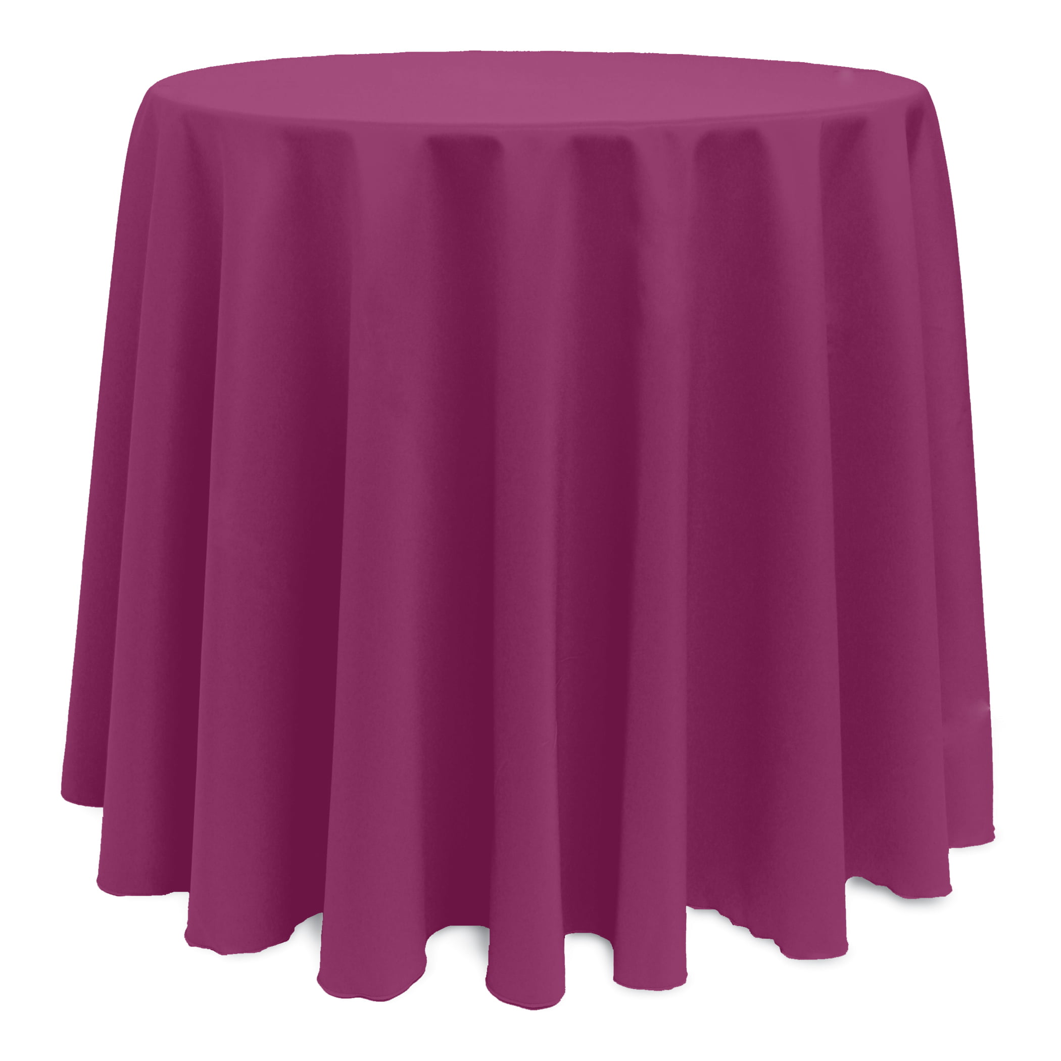 Red 10 Pack Polyester Tablecloths 108" round 