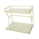 thumbnail image 3 of Organizador de encimera de baño de 2 niveles para recepciones de boda, estante para especias de cocina, hogar Blanco, 3 of 9