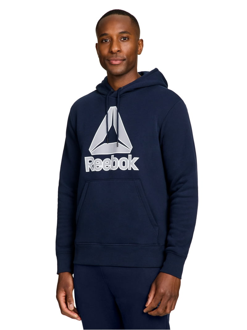 Reebok Men's and Big Men's Big Logo Fleece Hoodie Sweatshirt