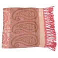 thumbnail image 5 of Peach Couture Womens Large Vintage Pashmina Paisley Jacquard Scarf Shawl Wrap, 5 of 10
