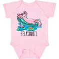 thumbnail image 3 of Inktastic Relaxolotl- Cute Axolotl on Summer Vacation Boys or Girls Baby Bodysuit, 3 of 5