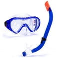 thumbnail image 1 of Brybelly SSWI-404 Semi-Dry Diving & Snorkel Set, Blue - Junior, 1 of 7