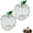 2, variant on Clear Apple Container Transparent Apple Shaped Candy Box with Lid Reusable Storage for Dried Fruit Sweets Party Favor Wedding and Teacher Appreciation