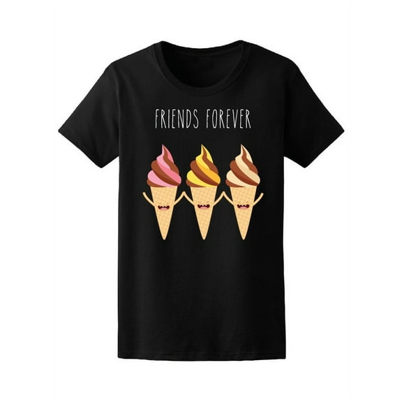 Comic Ice Cream Friends Forever Tee Women's -Image by Shutterstock