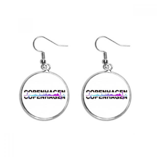 Copenhagen City Radio Tower Pendientes pendientes de plata colgantes joyas señora Unbranded M