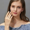 thumbnail image 3 of Fiudx Conjunto de Joyas de Gota de Agua, Elegante Collar de Cristal, Impresionante Par de Pendientes, Ligero y Cómodo de Llevar, Perfecto para Fiestas o Regalos, Ideal para Mujeres y Niñas, Regalo Ún, 3 of 6