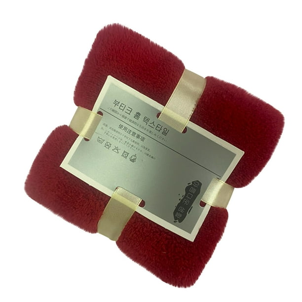 Coral Velvet Towel for Bathroom, 100% Cotton Turkish Towel, Soft Absorbent Face Towels Clearance Set, Coral Hand Towels (1x towel)Wine Red