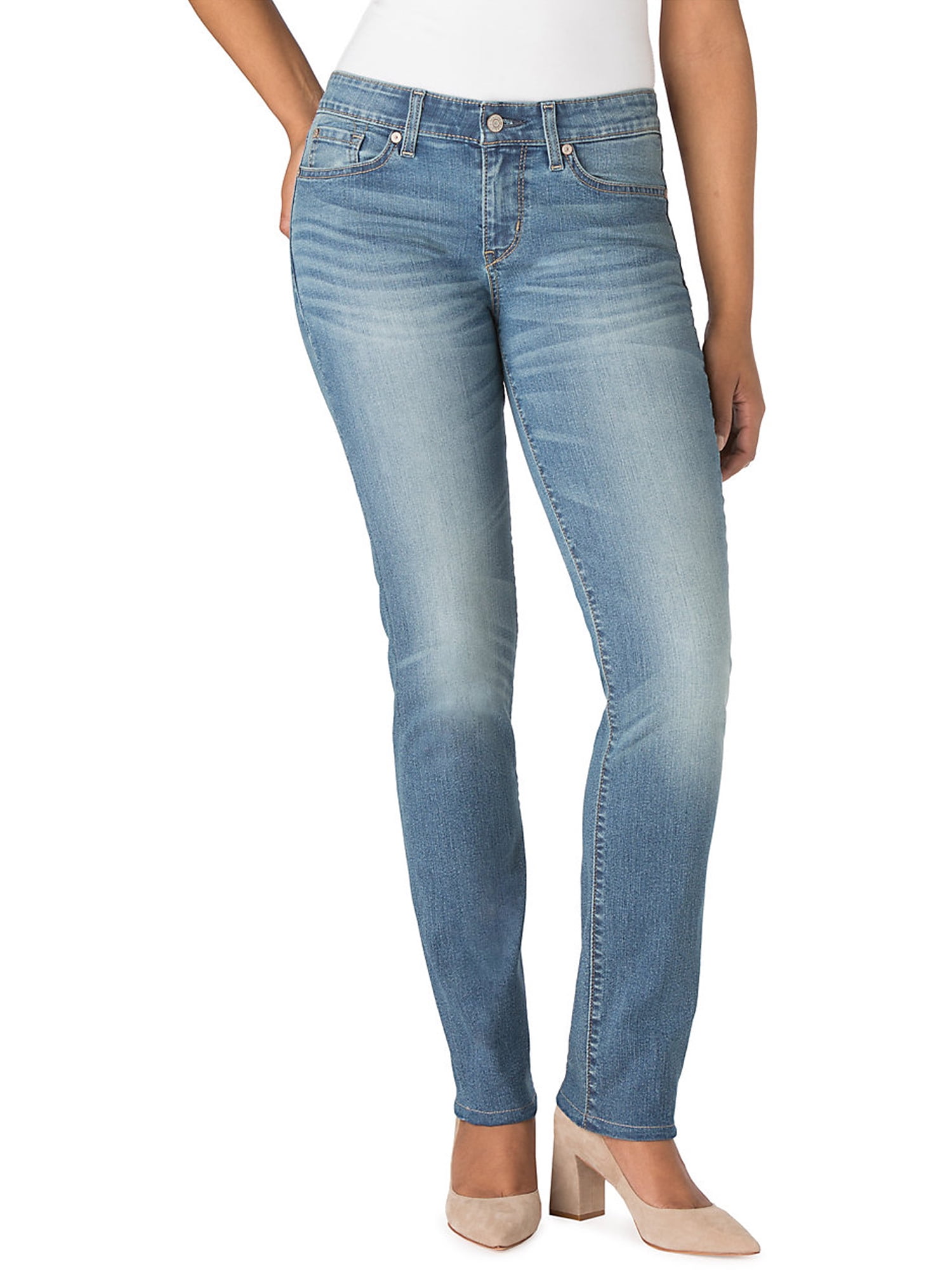 Signature by Levi Strauss & Co. Women's and Women's Plus Size Mid Rise ...