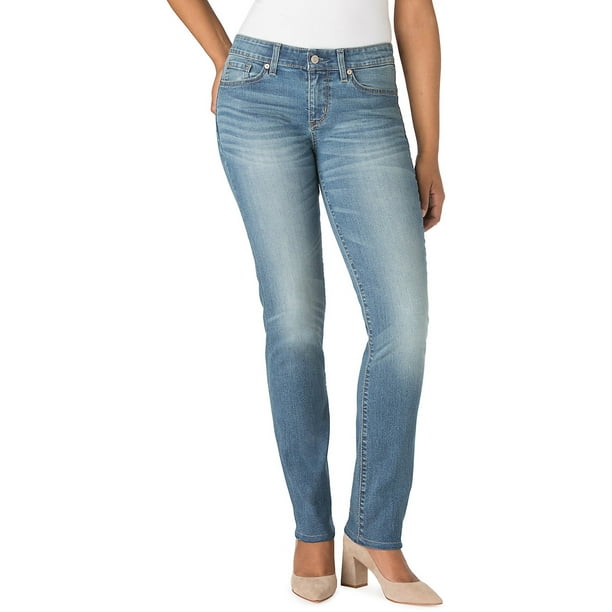 Signature by Levi Strauss & Co. Women's Modern Mid-Rise Straight Jeans -  