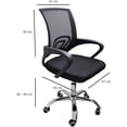 thumbnail image 3 of Silla de Oficina Ergonómica con Ayuda Lumbar con Ruedas Giratorias Altura Ajustable Color Negro Lumax Silla de Escritorio, 3 of 4