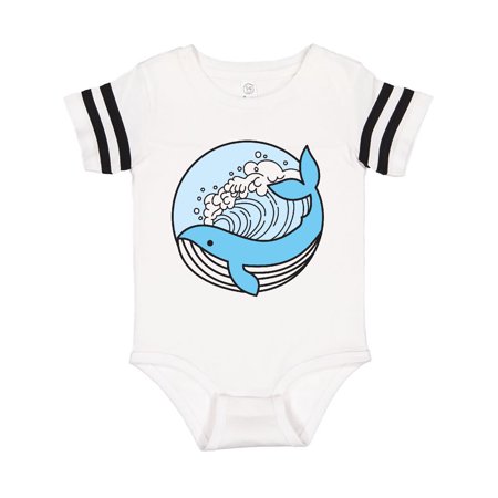 

Inktastic Whale and The Waves Gift Baby Boy or Baby Girl Bodysuit