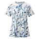 thumbnail image 4 of Fiudx Ofertas Flash Artículos En Oferta Camiseta Estampada a La Moda para Mujer, Blusa de Manga Corta con Encaje, Tops Informales con Cuello Redondo, 4 of 5