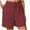 c-Red, variant on XinghaiYIDE Womens Casual Shorts Drawstring Comfy Elastic Waist Shorts Summer Pull On Short with Pockets S-5XL